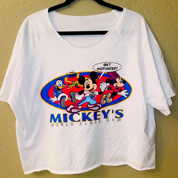 Disney Tops - Mickey Mouse VTG crop top